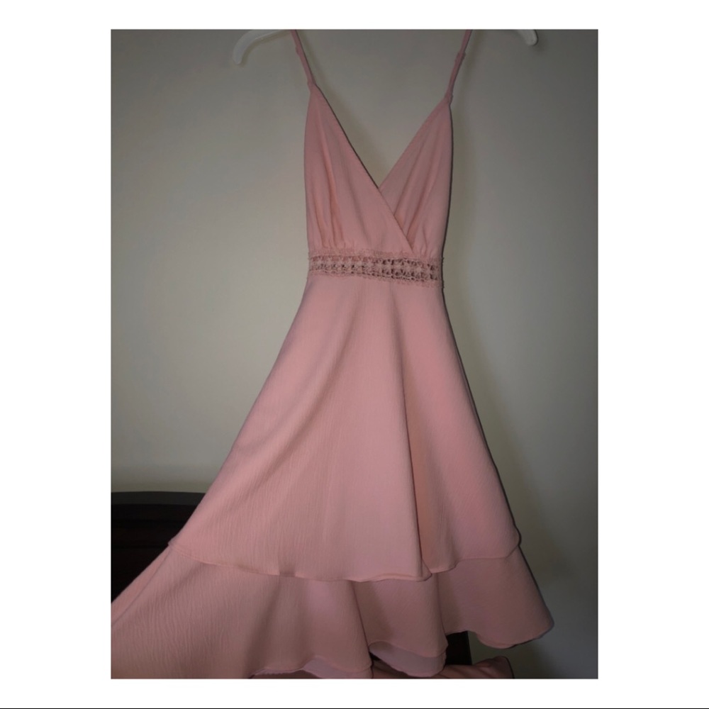 Pink flowy dress
